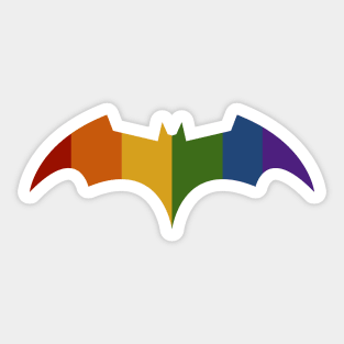 Batwoman - Pride Bat Symbol Sticker